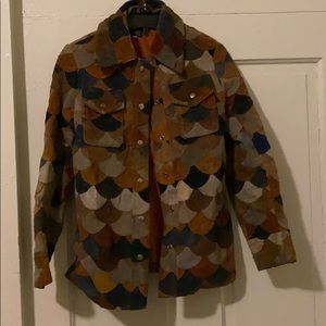 Patch Leather Jacket